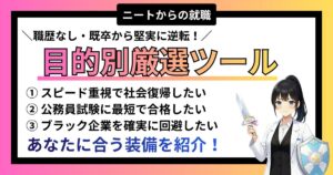 職歴なし・既卒から正社員へ！元3年ニートおすすめサイト・講座