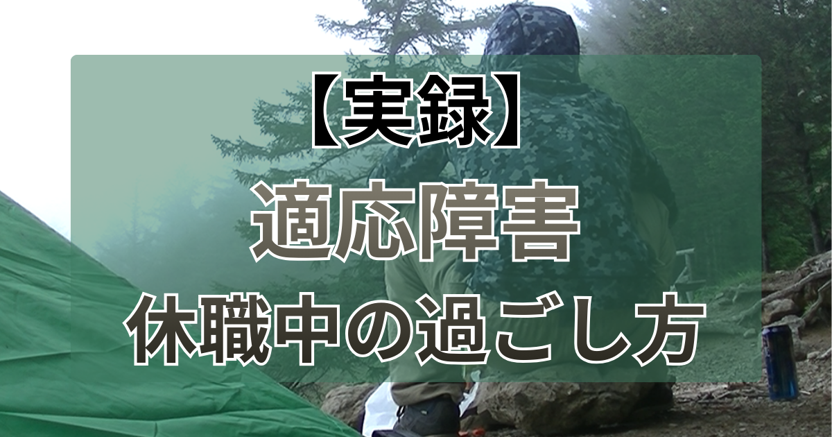 【実録】適応障害の休職中の過ごし方。雲取山テント泊とブログの出会い